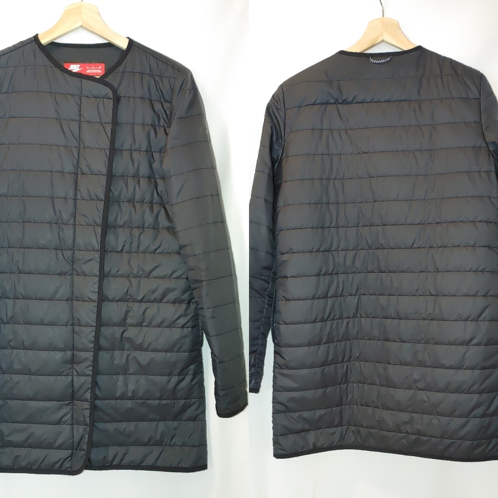 Nike Uptown Short Parka Down Base Layer PrimaLoft Small Quilted Black S